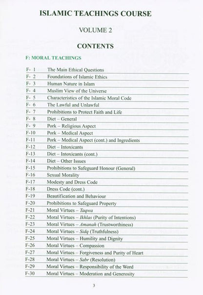 Islamic Teachings Course Vol 2 – Authentic Islamic Knowledge