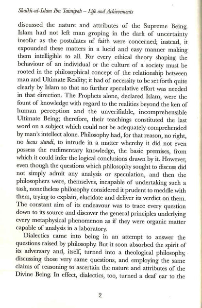 Shaikh-ul-Islam Ibn Taimiyah Life and Achievements by Syed Abul Hassan Ali AL Nadwi