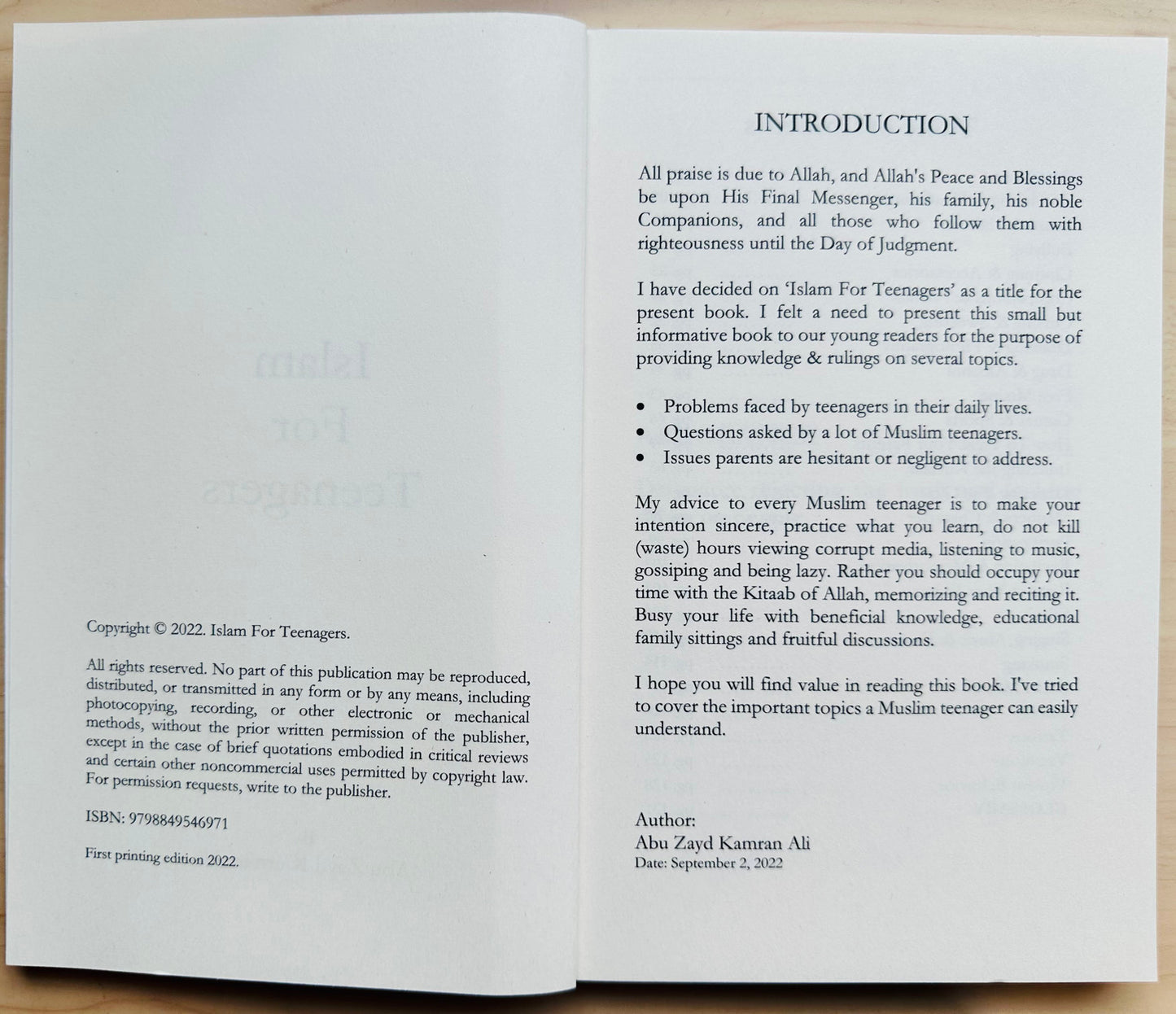 Islam for Teenagers by Darussalam Uk