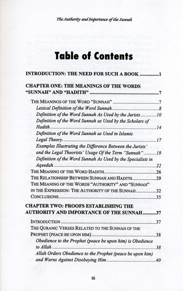 The Authority & Importance of the Sunnah – English Edition by Jamāl al-Dīn M. Zarabozo