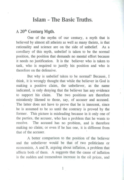 Islam The Basic Truths by sheikh jaafr S. Idris