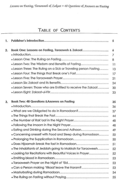 Lessons On Fasting Taraaweeh & Zakaat by Imaam Muhammad Bin Saalih Al Uthaimeen
