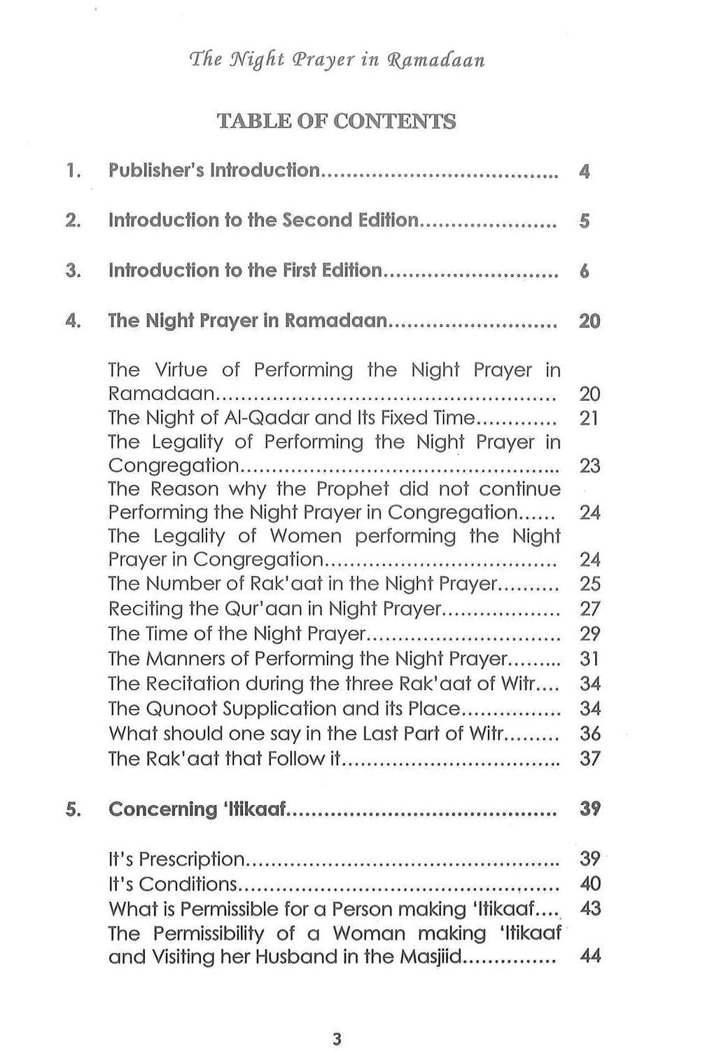 La prière nocturne du Ramadan par Naasir-Ud-Deen Al-Albaanee