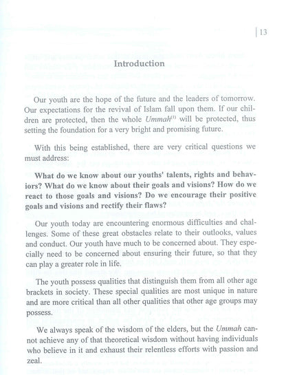 Our Youth The Key to Success by Dr. Muhammad Saeed Hawwa