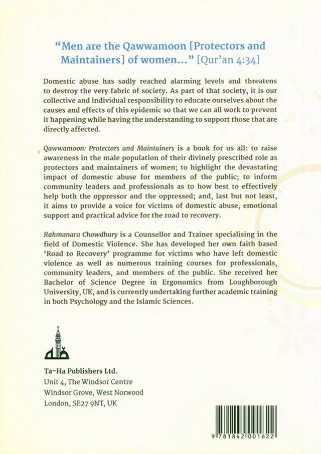 Qawwamoon : Protecteurs et Mainteneurs Par Rahmanara Chowdhury