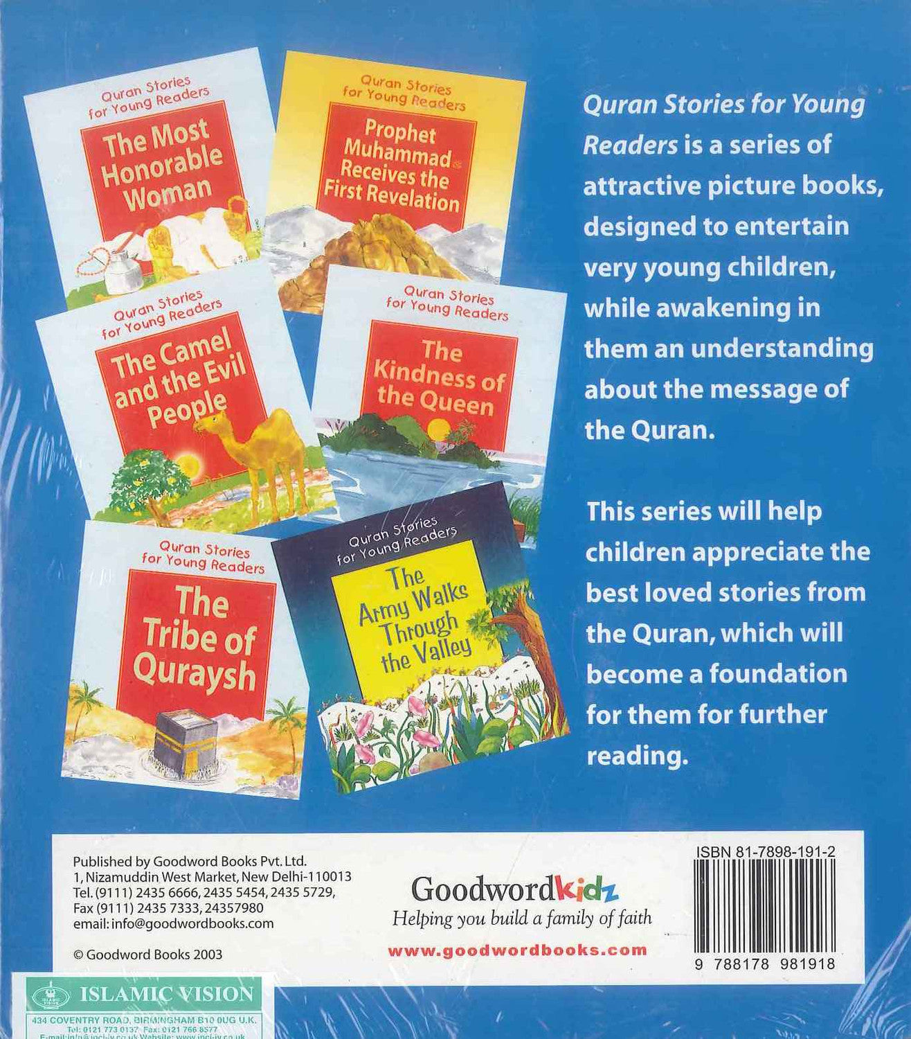 Quran Stories For Young Readers Book | Saniyasnain Khan | Goodword