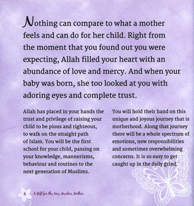 Un cadeau pour la nouvelle maman musulmane par Muneeba Zahid