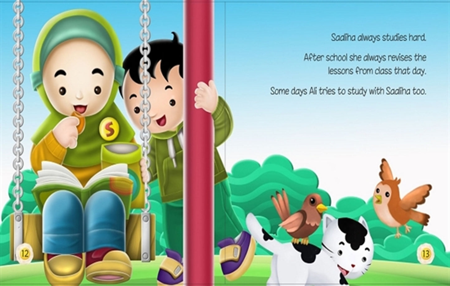 Studying Hard – Akhlaaq Building Series | Full Colour Illustrated Islamic Book for Kids