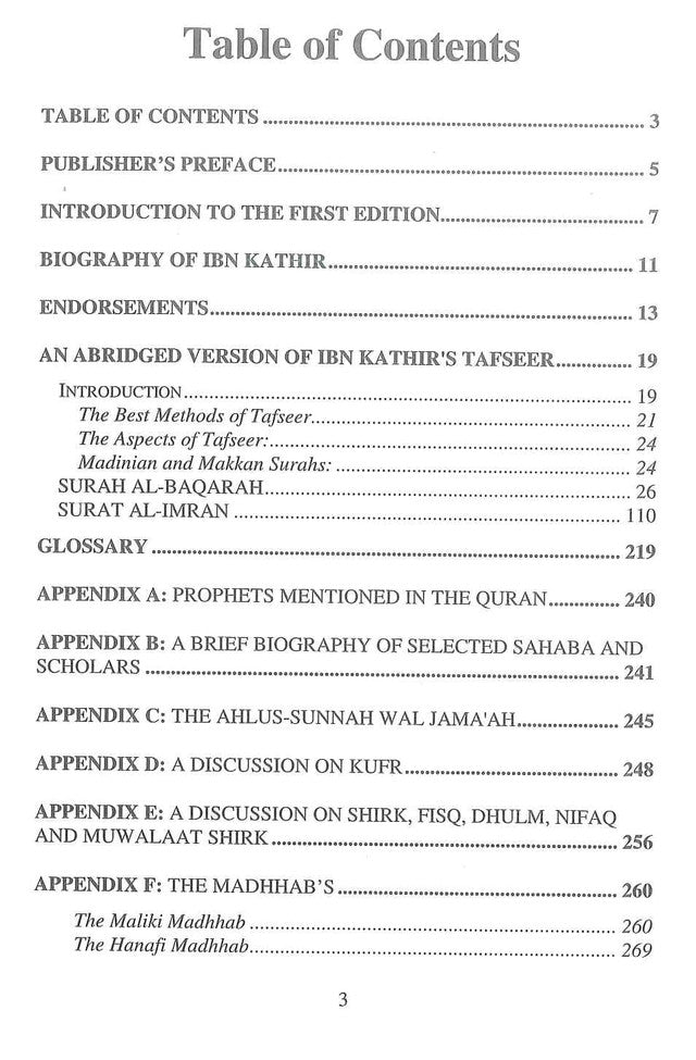 Tafsir Ibn Kathir Partie 3 Par Al-Firdous Ltd