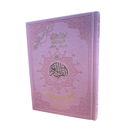 Tajweed Quran Deluxe in Elegant Leather Box - Silver and Pink Quraan - Easyquran for Girls Boys