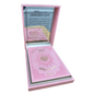 Tajweed Quran Deluxe in Elegant Leather Box - Silver and Pink Quraan - Easyquran for Girls Boys